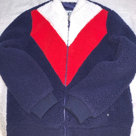 UGG Annalise Teddy Jacket- Navy - Picture 1 of 9